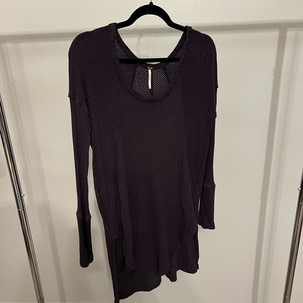 FREE PEOPLE waffle knit long sleeve